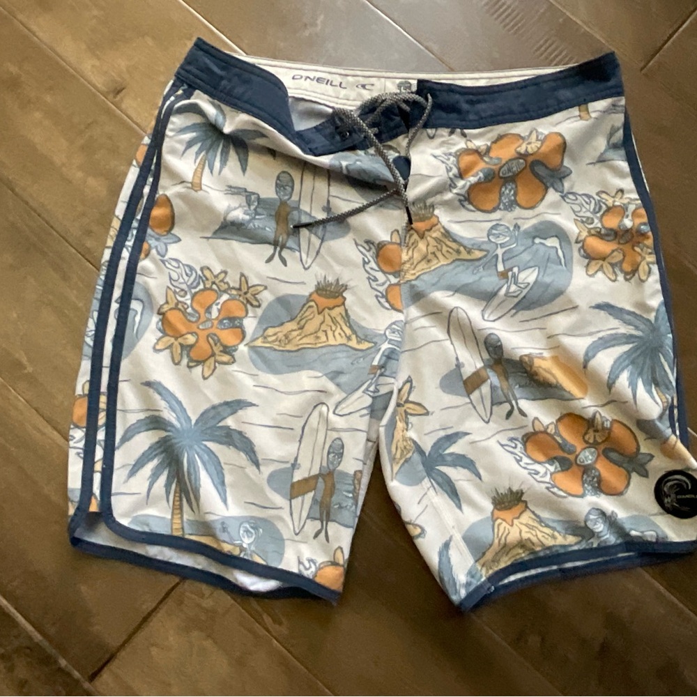 O'Neill Men's Tropical Print Board Shorts Sz31